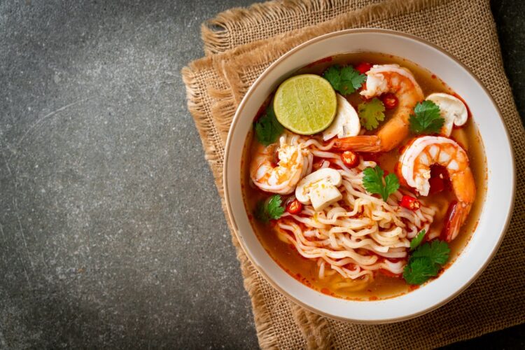 Shrimp Ramen Noodles - (15 Minutes) Ramen Bowl