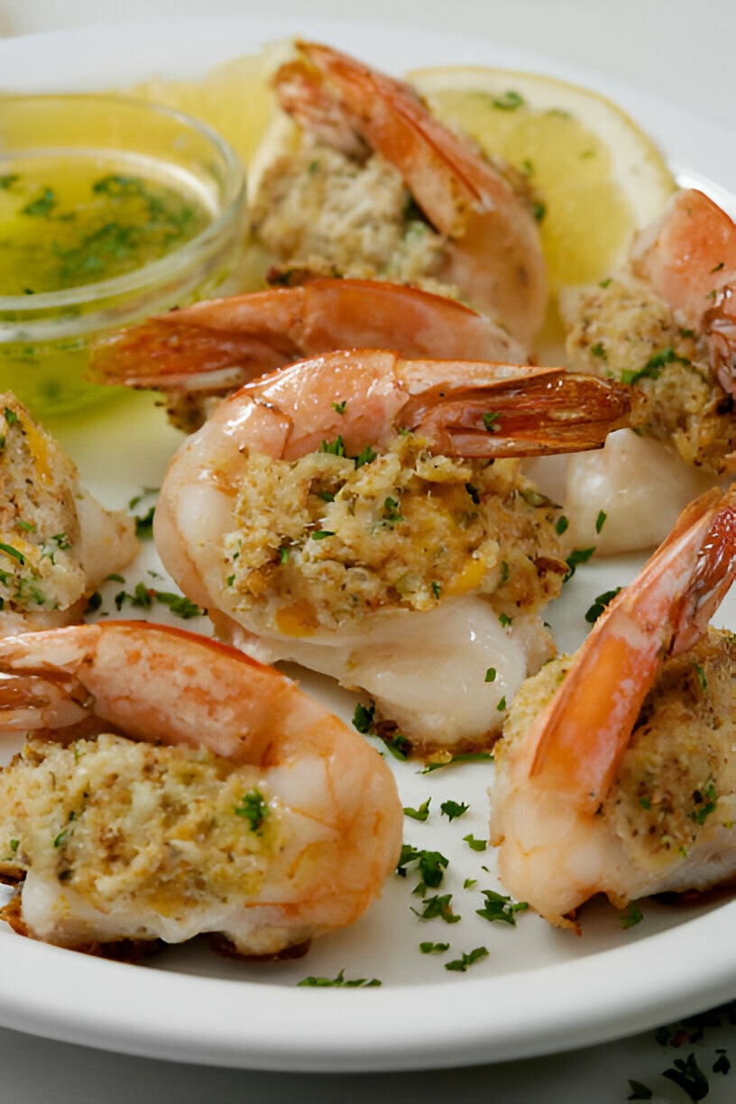 Crab Stuffed Shrimp - Easy Baked