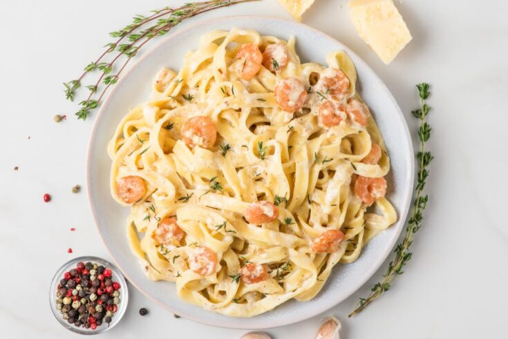 Easy Shrimp Alfredo