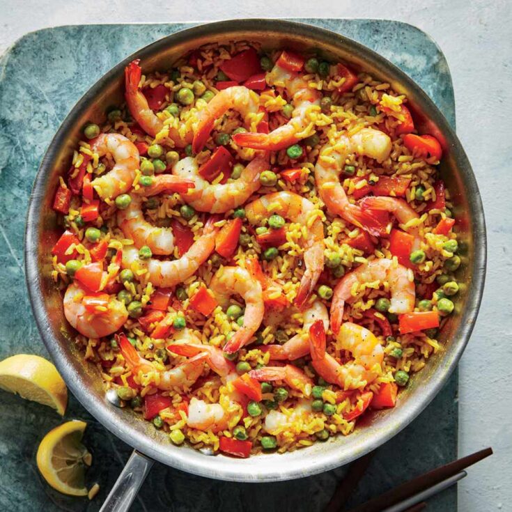 Paella with Shrimp