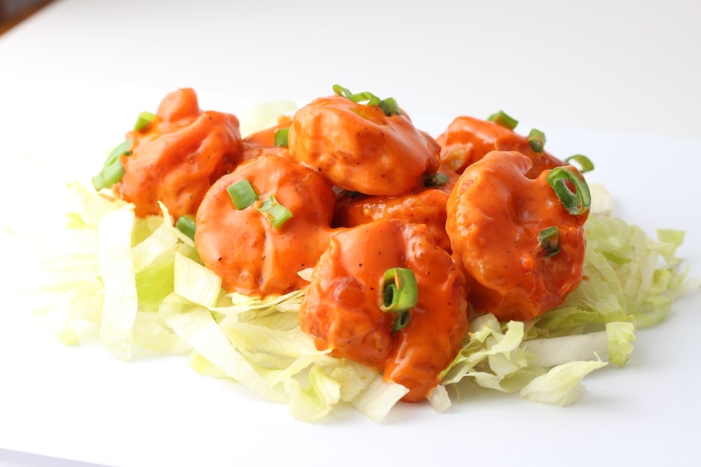 buffalo shrimp lettuce wraps