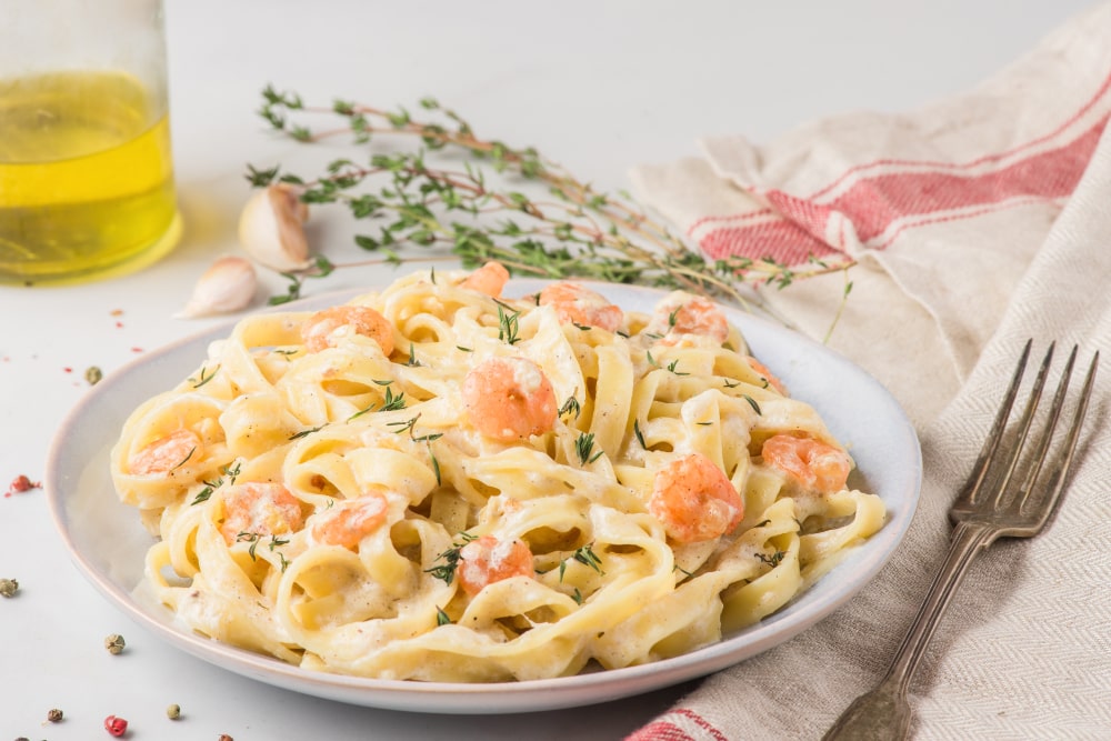 shrimp alfredo pasta