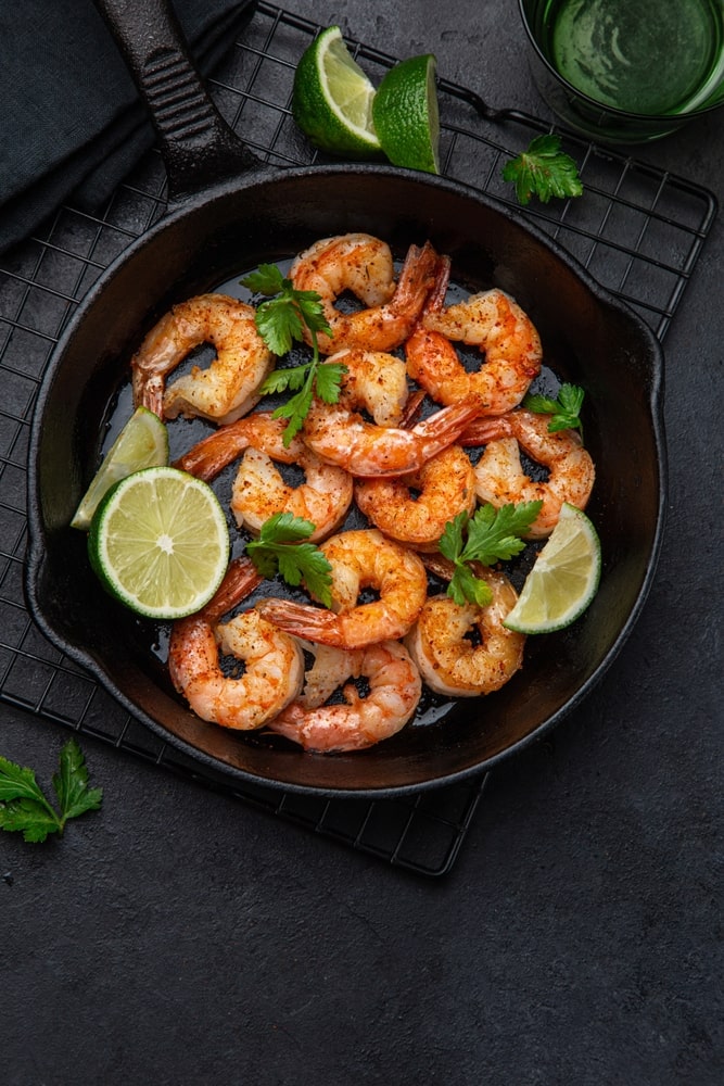 garlicky lime tequila shrimp