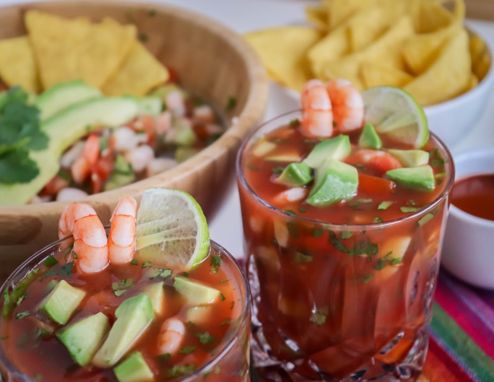 Authentic Mexican Style Coctel de Camarones