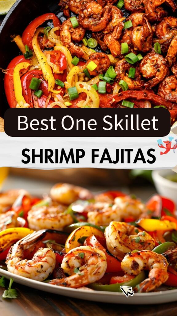 best one pan shrimp fajitas