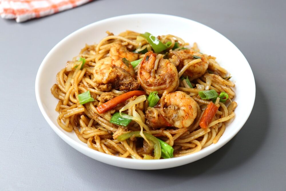 garlic shrimp noodles