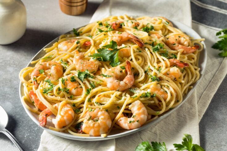 garlic shrimp pasta