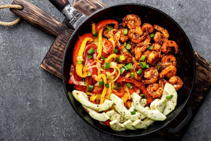 shrimp fajitas