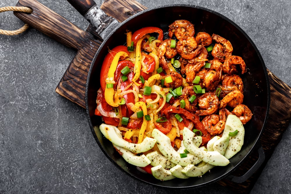 shrimp fajitas