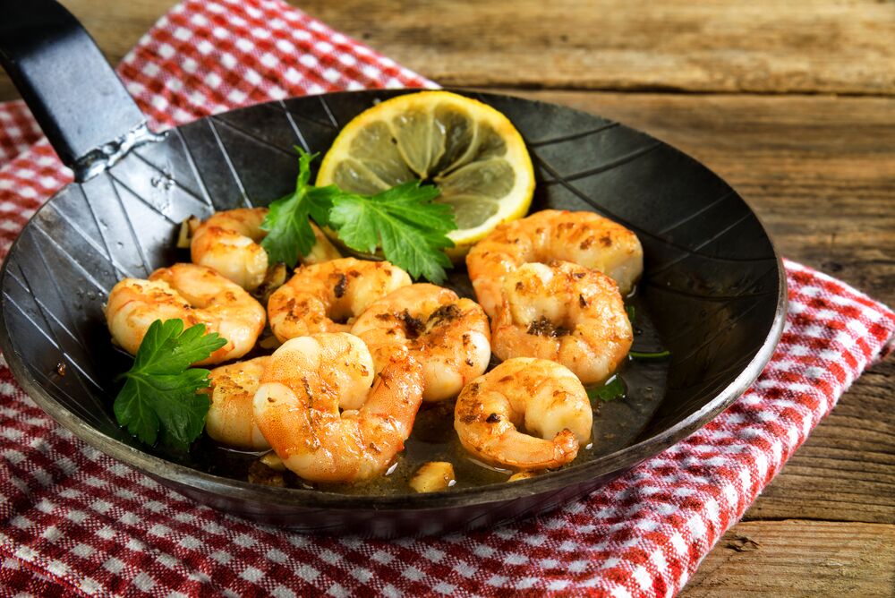 tiger shrimp recipe in a garlic butter sauce