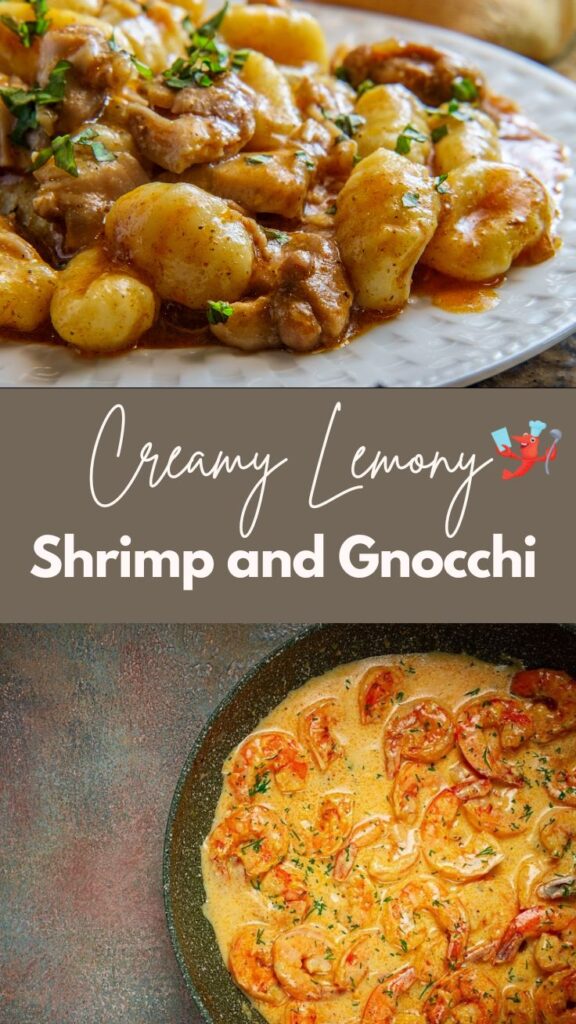 Creamy Lemon Garlic Shrimp and Gnocchi