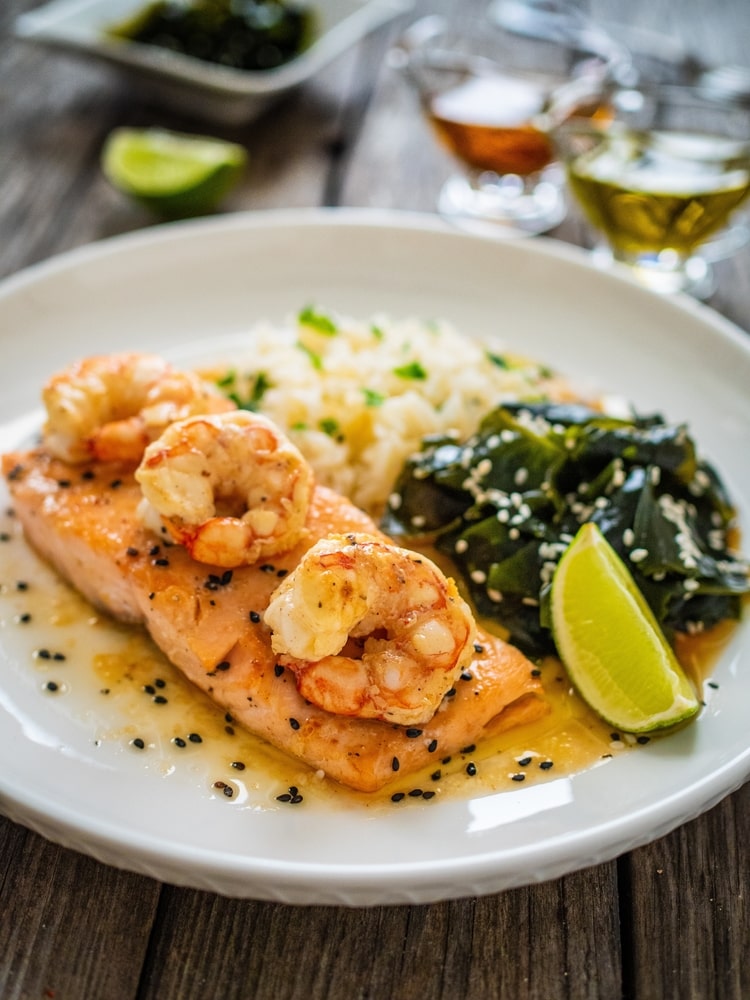 Garlic Salmon and Shrimp