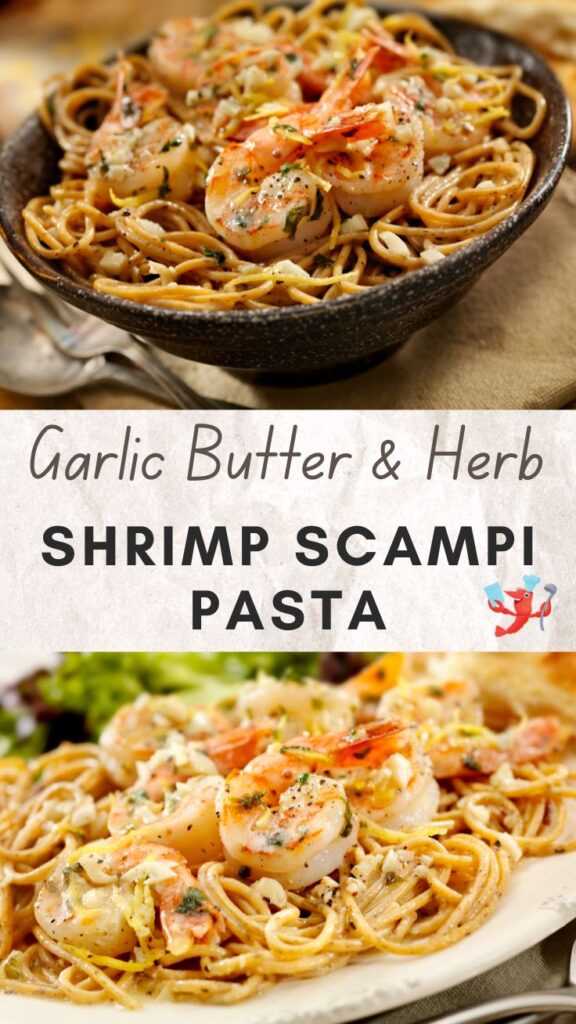 Garlic butter shrimp scampi pasta