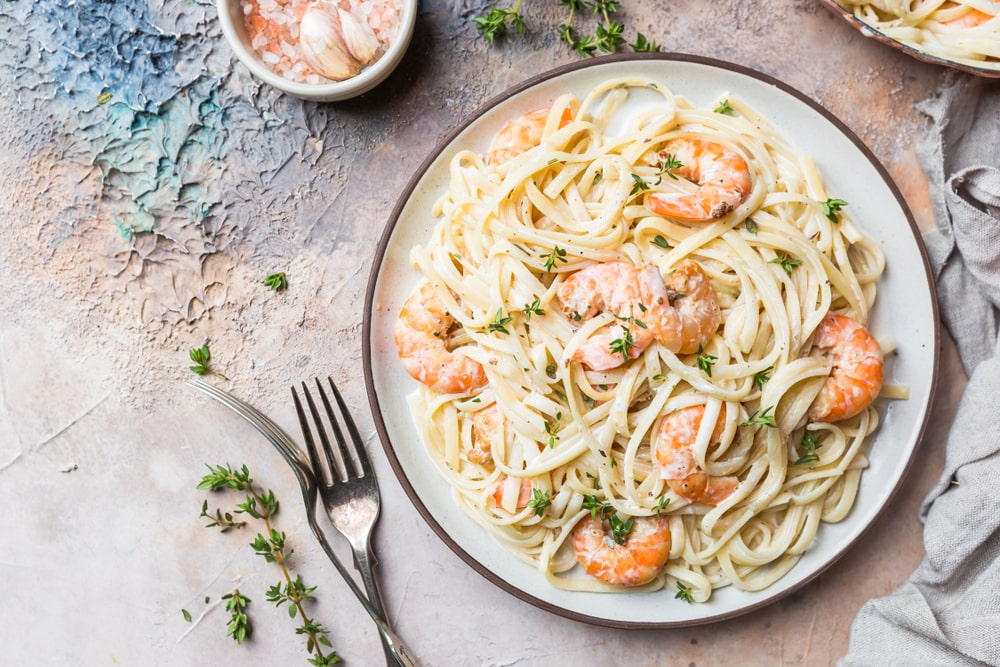 Lobster and Shrimp Pasta