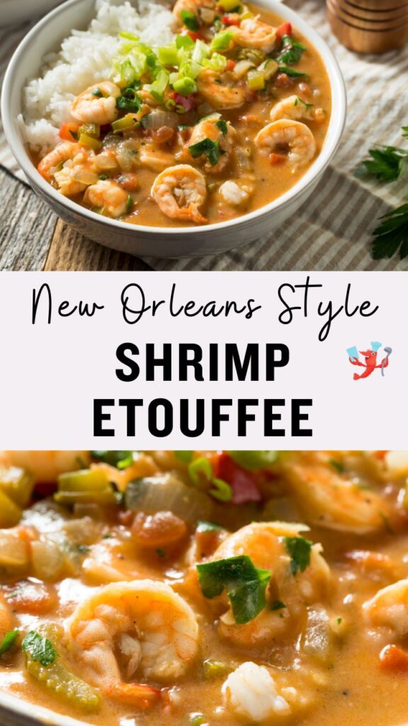 New Orleans inspired shrimp etouffee