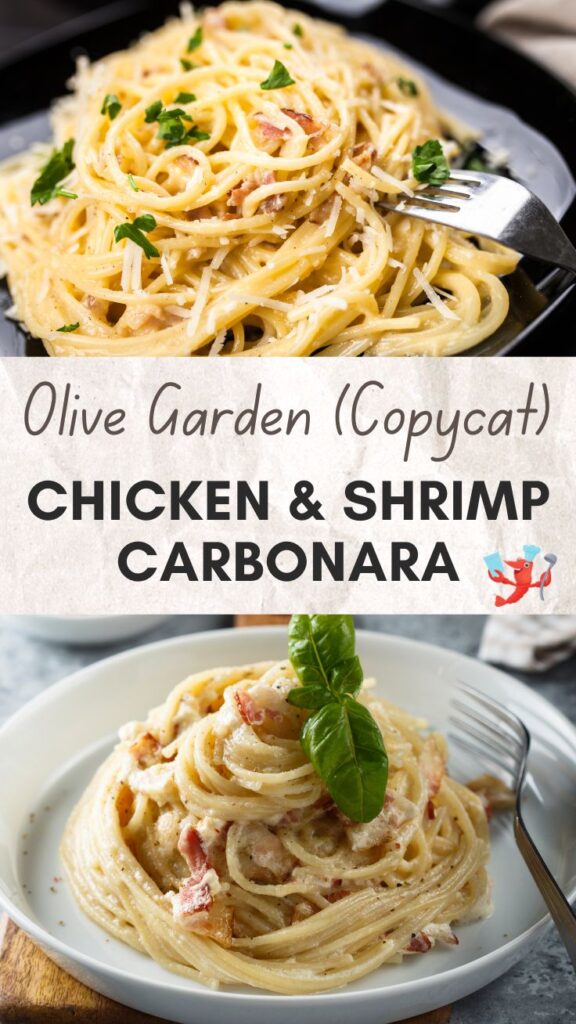 Olive Garden Copycat Chicken Shrimp Carbonara