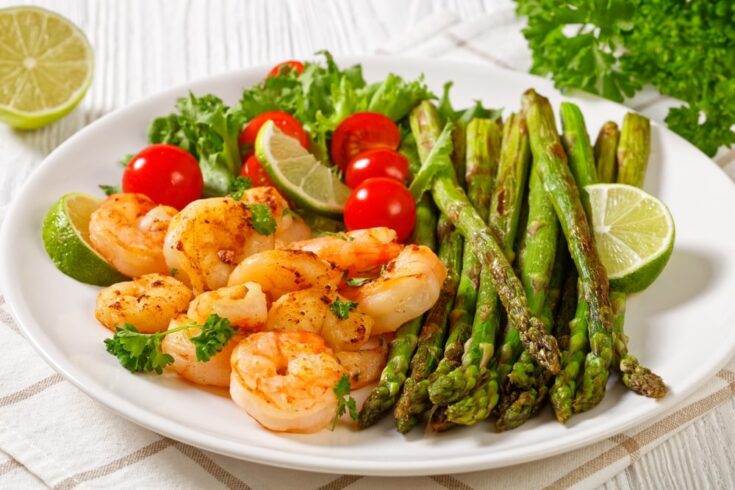 One Pan Shrimp and Asparagus