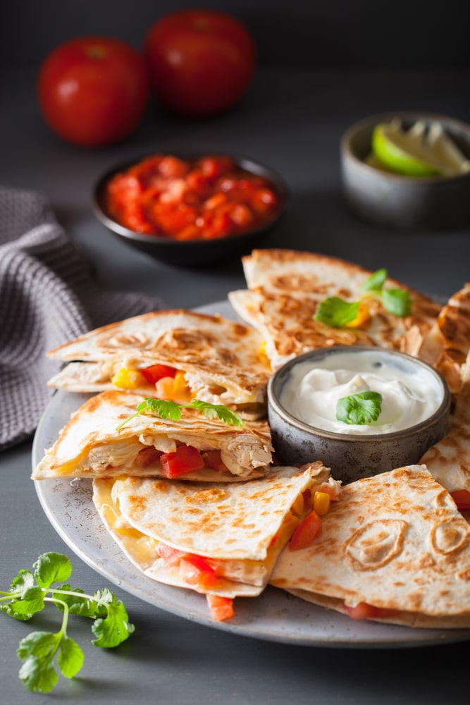 The Best Shrimp Quesadillas