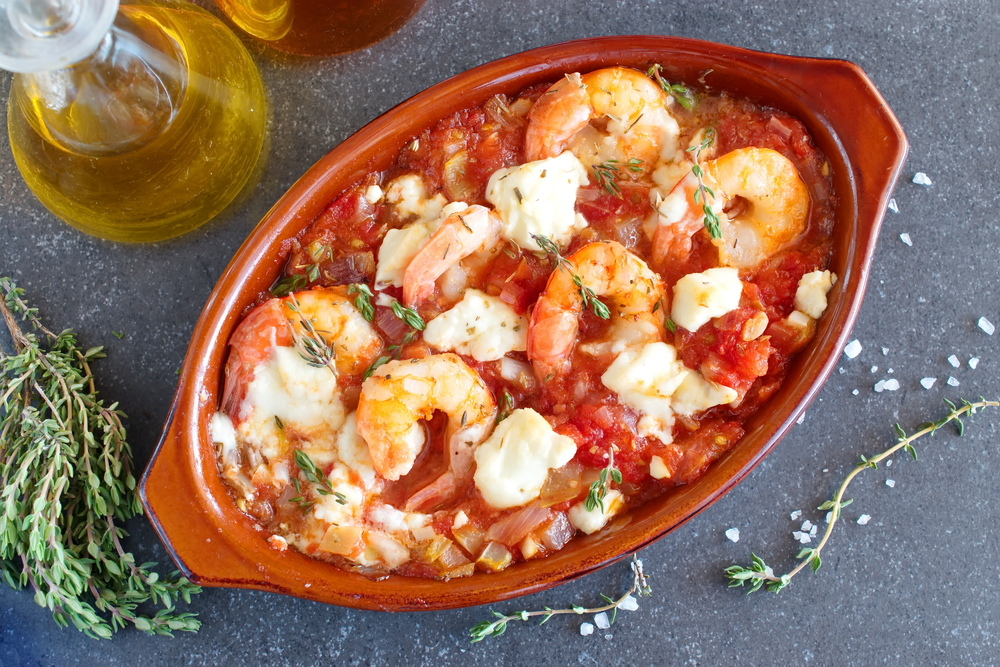 Easy Shrimp Saganaki Recipe