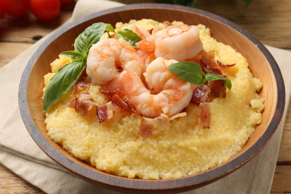 Easy shrimp and polenta recipe