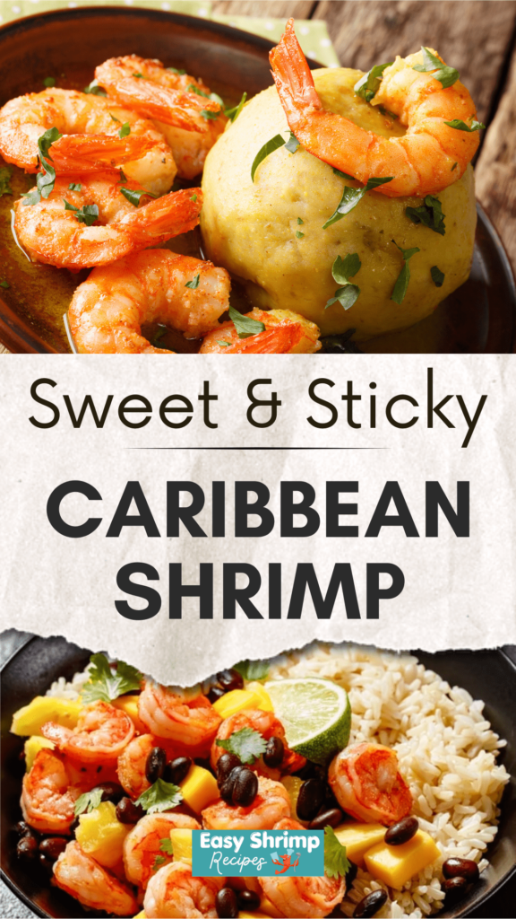 Sticky caribbean shrimp