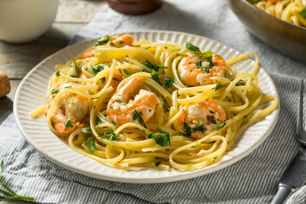 recipe pasta shrimp parmesan lemon garlic