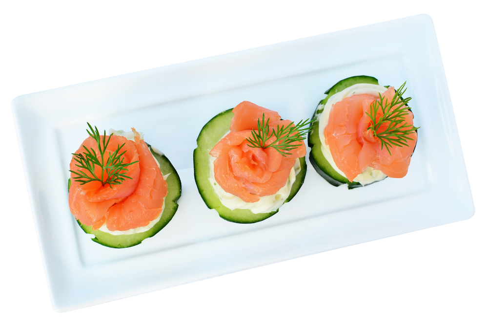 EASY Chatelaine Smoked Salmon Rolls On Cucumber