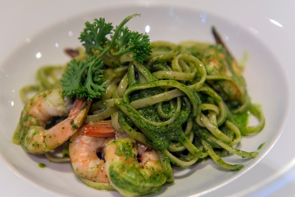 Easy Basil Pesto Shrimp