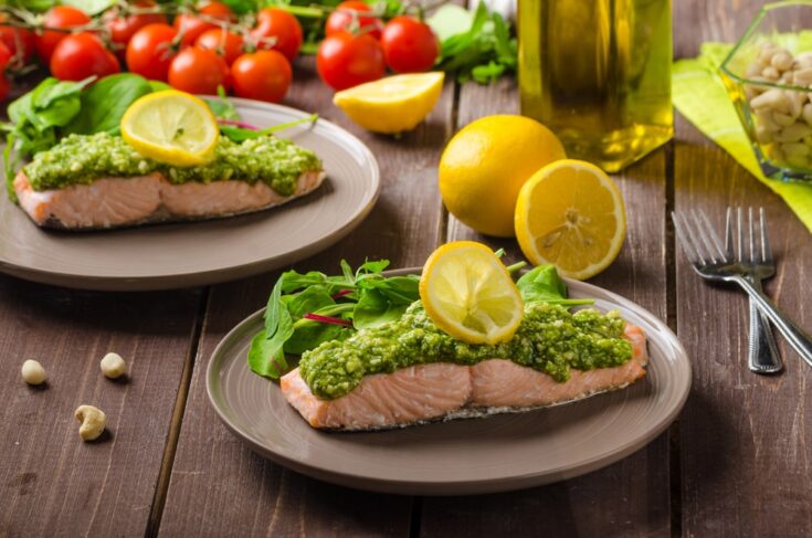 Easy Pesto Salmon