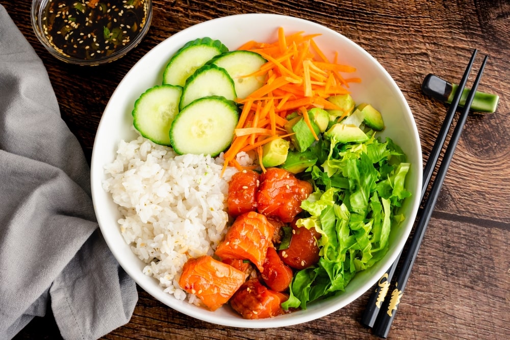 Easy Salmon Rice Bowls