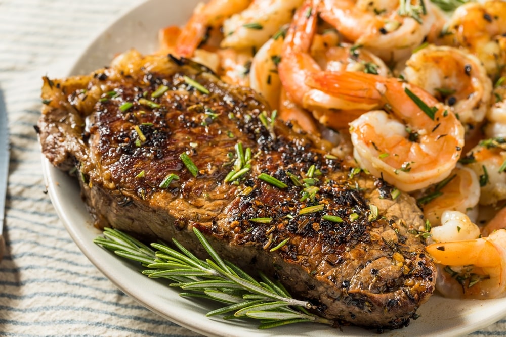 Easy Steak and Shrimp