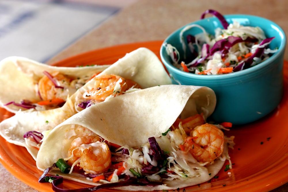 Easy shrimp taco slaw