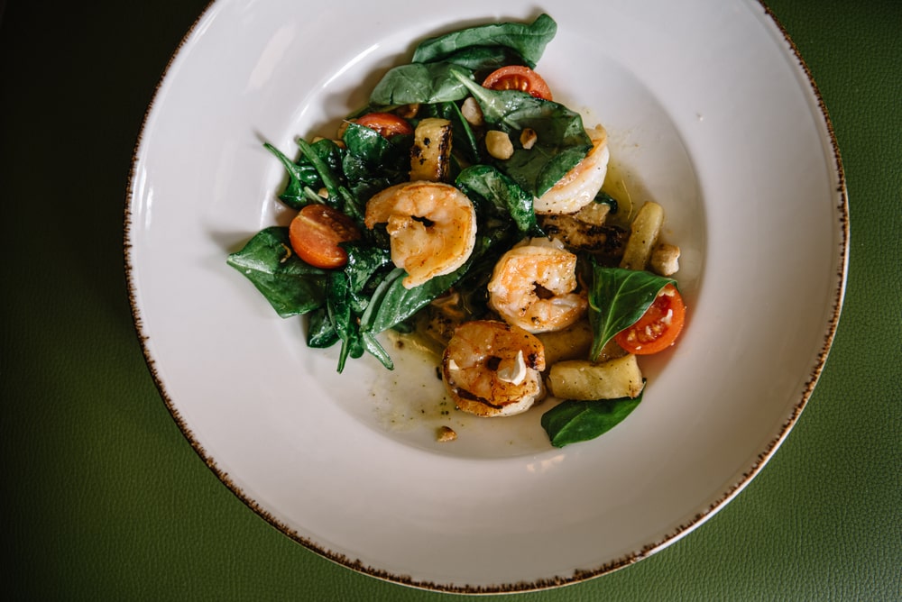 Shrimp with Spinach