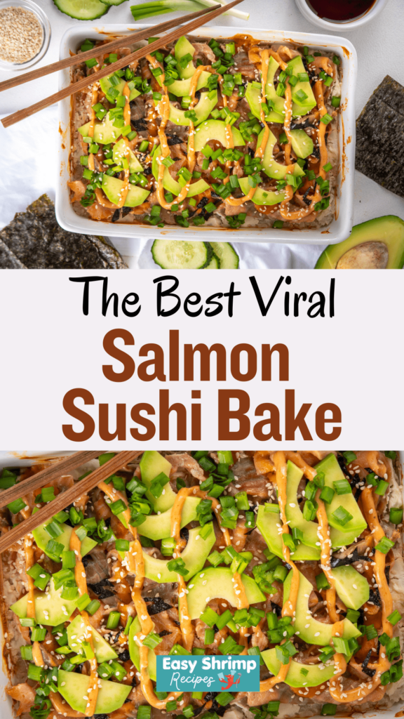 Easy Salmon Sushi Bake