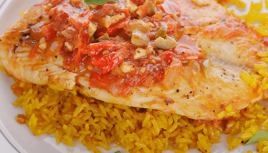 Easy Tilapia with Tomato Sauce