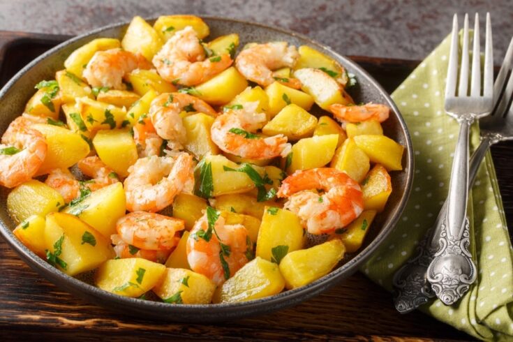 Easy shrimp and potato