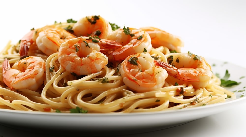 Easy spaghetti shrimp scampi