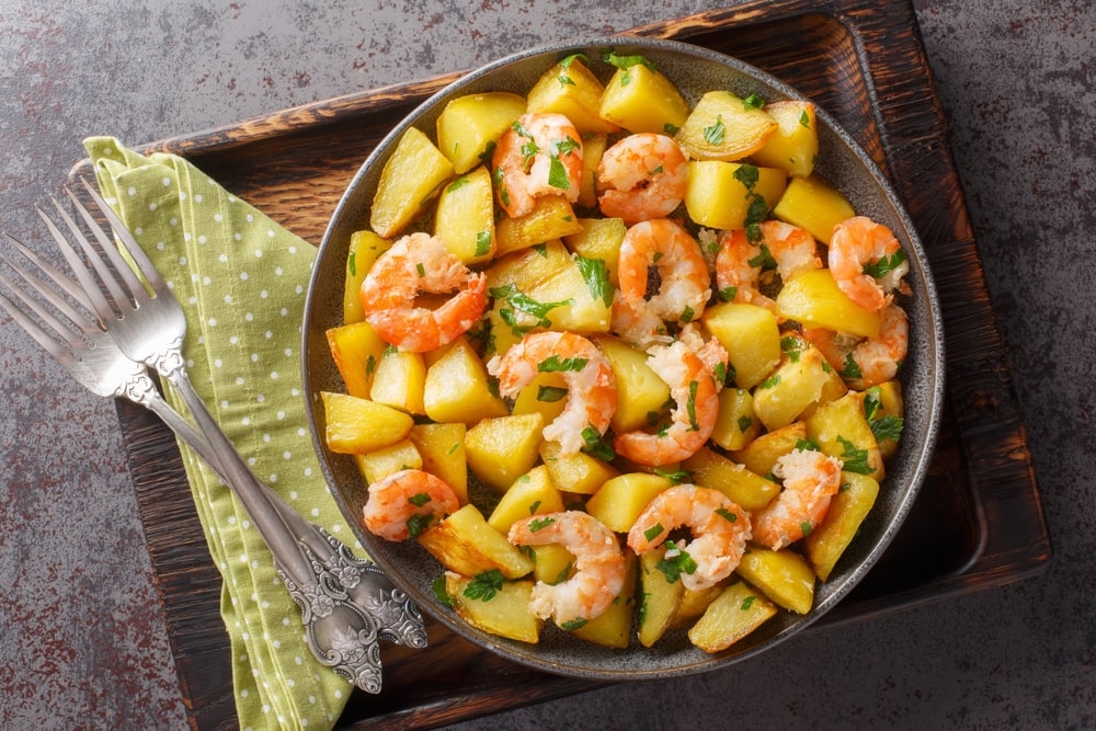 shrimp and potato