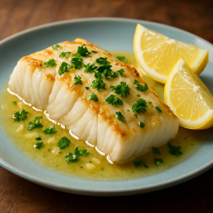 Broiled-Cod-with-Lemon-Butter-Garlic-Sauce
