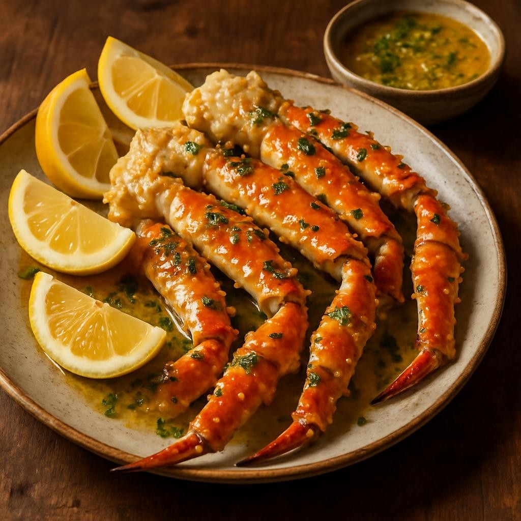Crab-Legs-with-Garlic-Butter-Sauce