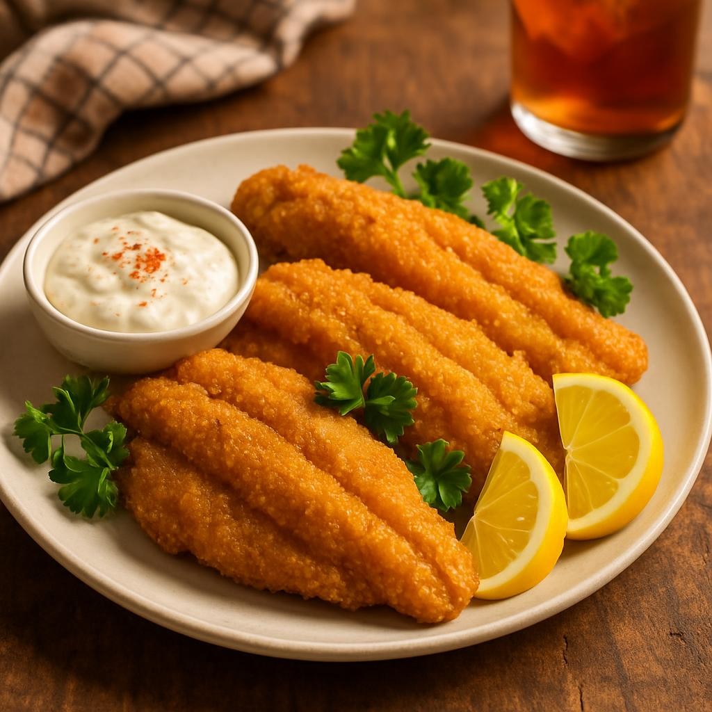 Fried Cornmeal Crusted Catfish