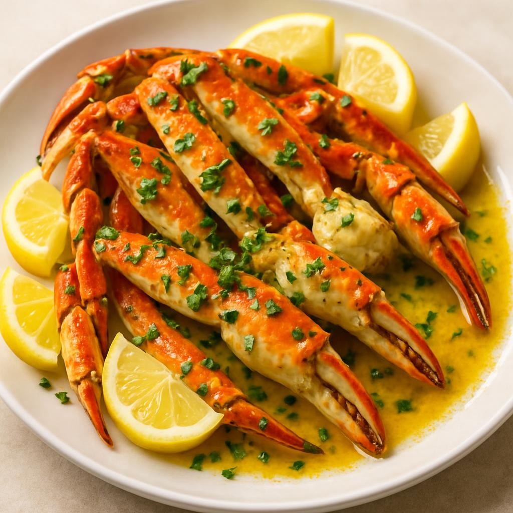 Garlic-Butter-Baked-Crab-Legs-Recipe