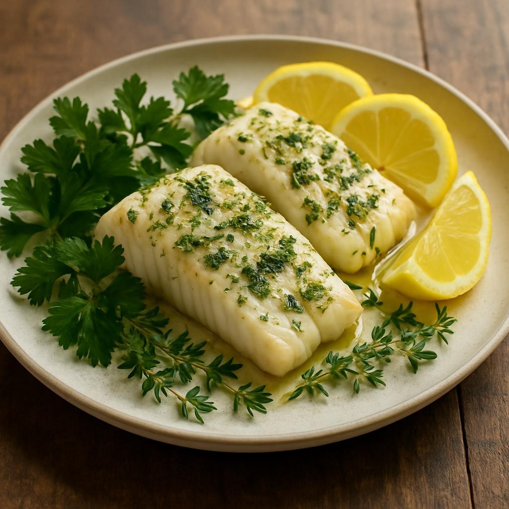 Garlic Herb Baked Cod