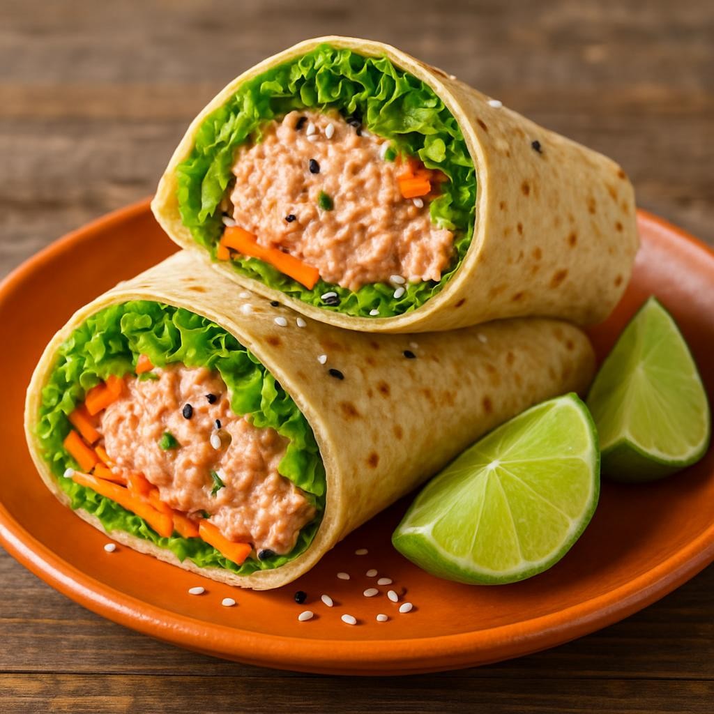 Spicy-Sriracha-Tuna-Wraps
