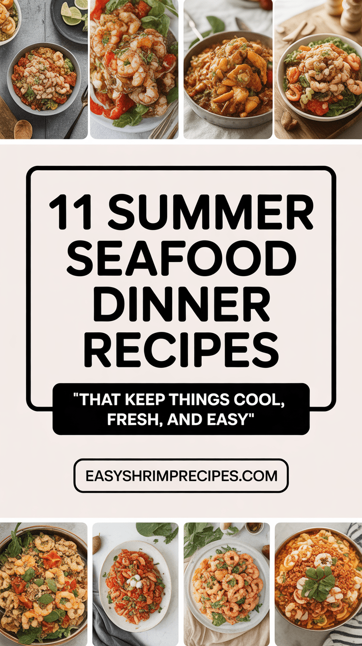 Summer Seafood Dinner Recipe ideas