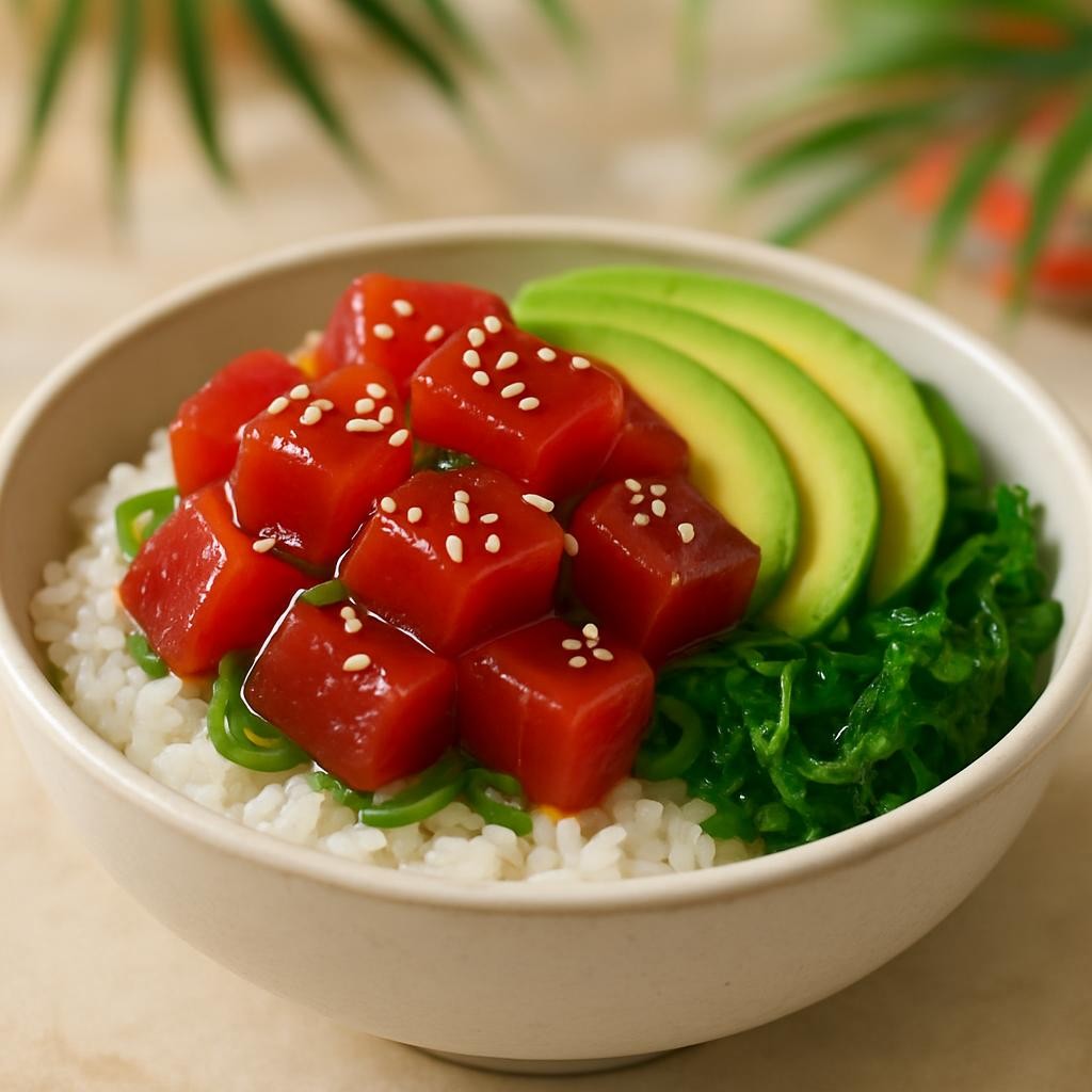 Tuna Poke (Hawaiian Raw-Tuna Salad)