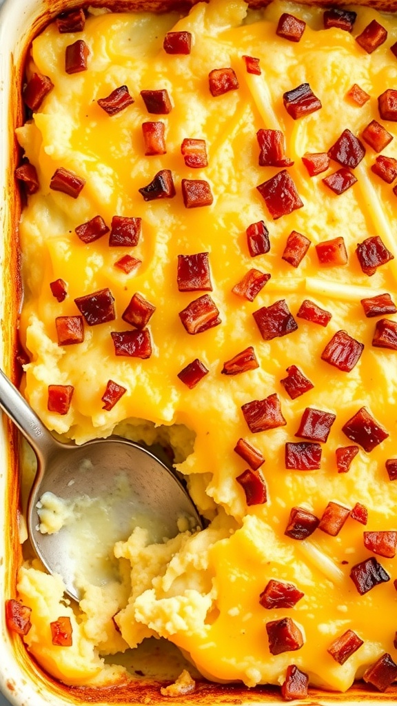 Bacon and cheddar scalloped potatoes