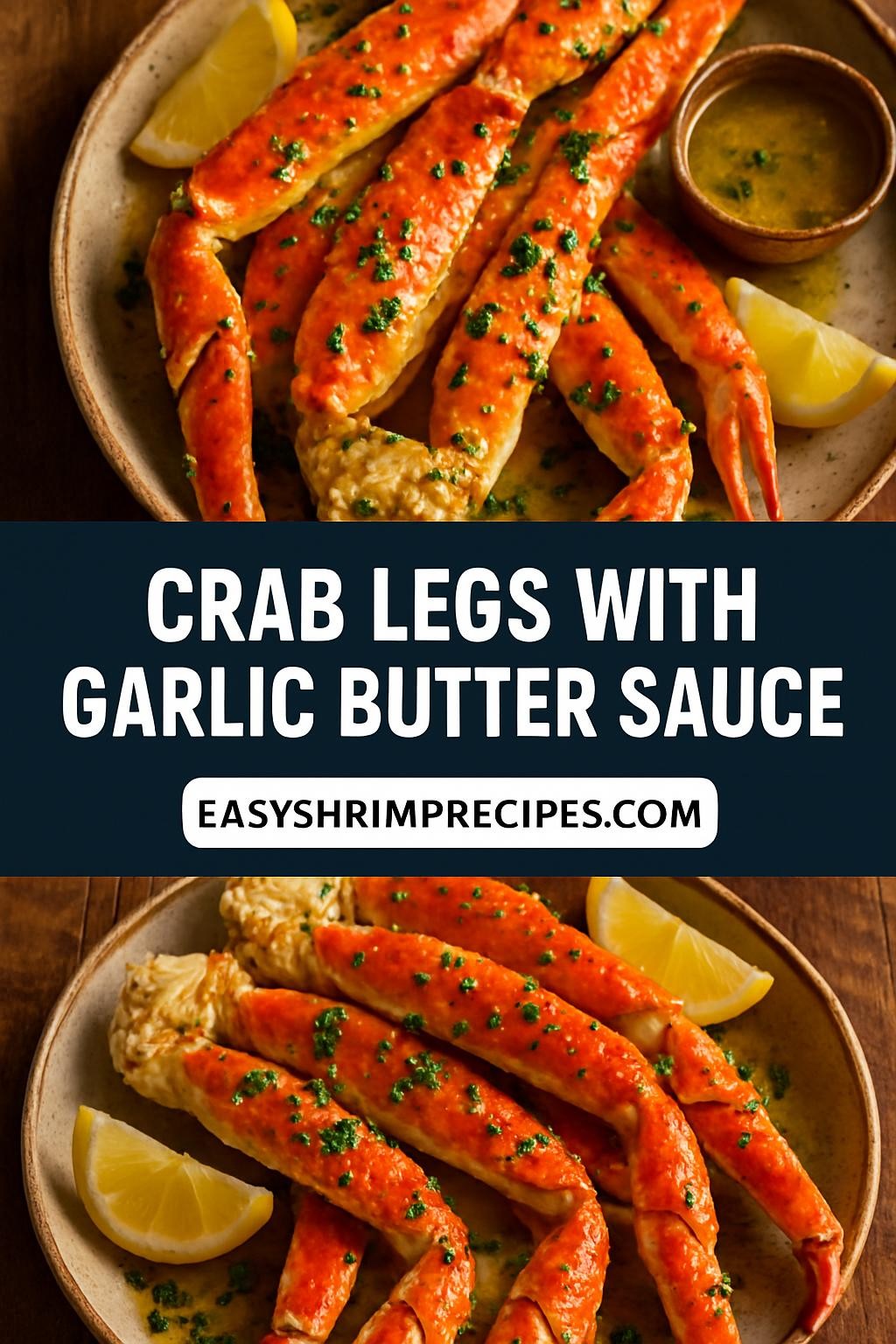 Crab Legs with Garlic Butter Sauce