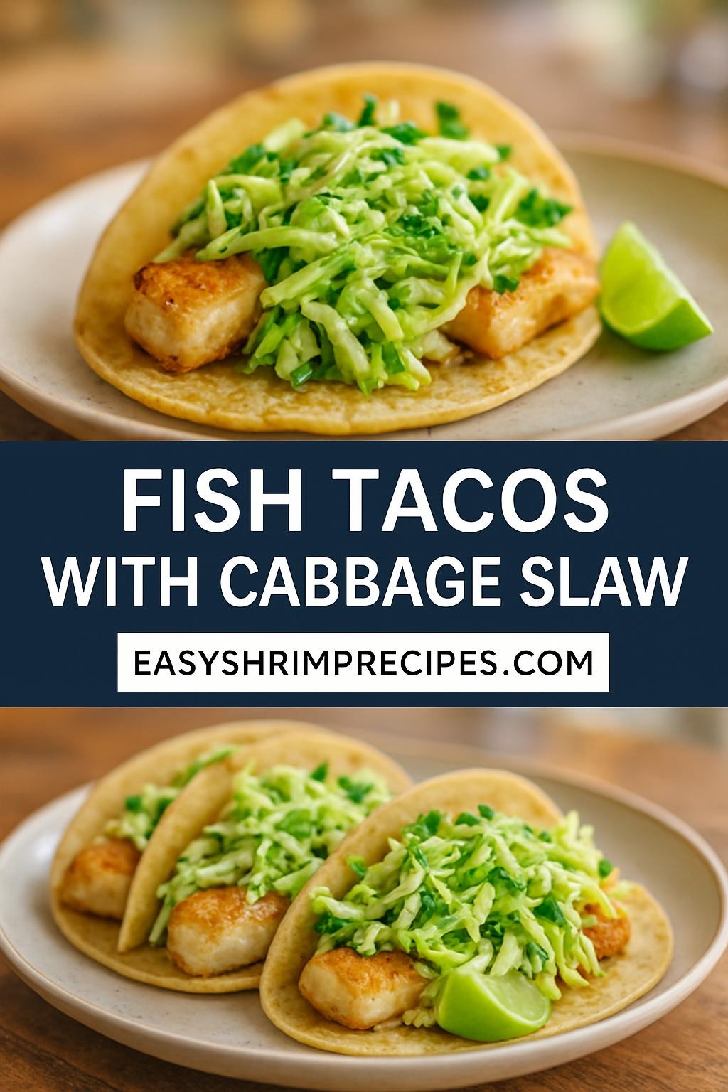 Fish Tacos with Cabbage Slaw