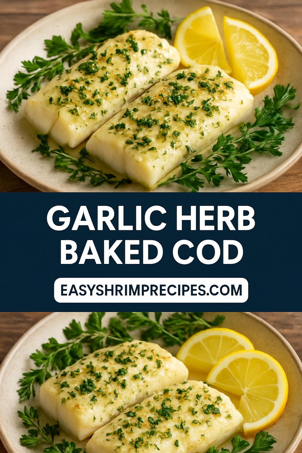 Garlic Herb Baked Cod